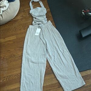 Zara Gray Two Piece Set